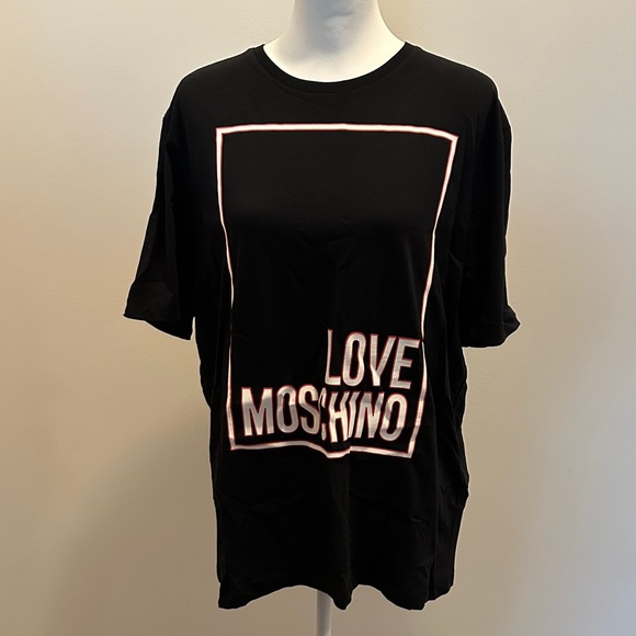 Love Moschino Black Graphic Tee - Picture 1 of 5
